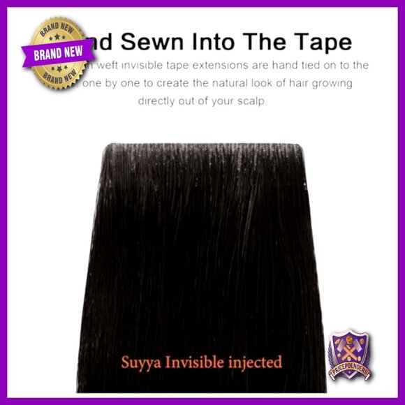 Human Hair Tape-In Extensions 20PCS 40g Seamless Hand-Tied Invisible Pro Quality main image 5